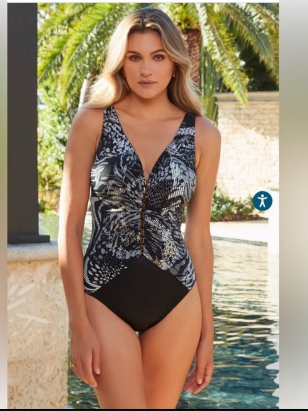NWT MIRACLESUIT Monteverde Charmer One Piece Swimsuit
